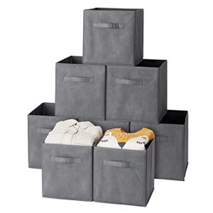 8 Boîtes Organisation de Rangement de Cube Pliables pour Vêtements, Jouets, Linge (28x28x28CM) - MATANA - Solide & Résistant
