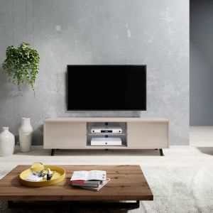 Selsey LEFYR - Meuble TV / Banc TV 140 cm Gris beige
