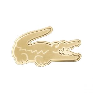 Lacoste Broche Crocodile - 2040484 Acier Dor&eacute;