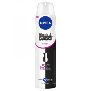 Nivea Black & White Clear Antiperspirant Deodorant - 250 ml