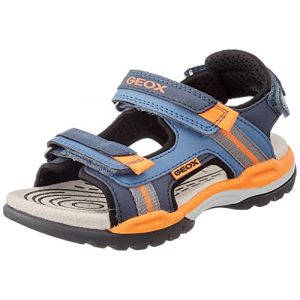 Image de Geox J Borealis Boy, Sandales de Sport, DK Avio Orange, 26 EU