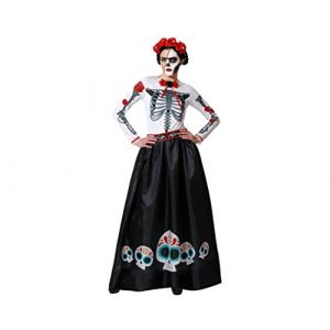 Ruedelafete Déguisement squelette mexicain - Femme