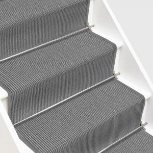 Tapis d'escalier en Sisal Sylt Gris 100 x 50 cm