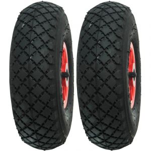 Roue gonflable 260 mm 2 pi&egrave;ces WERKA PRO Al&eacute;sage 25 mm