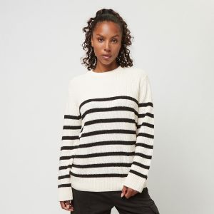 Urban classics Ladies Rib Striped Sweater whitesand/black, Apparel, en beige, taille: XS - Couleur beige - Taille XS