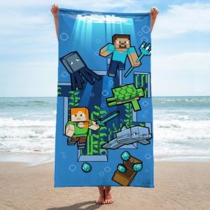 Minecraft Beach Towel