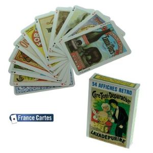 France Cartes Jeu de 54 cartes Affiches Retro
