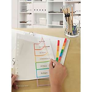 Image de Avery-Zweckform 05258501 - Intercalaires ReadyIndex 6 touches numériques coloris assortis - PP transparent