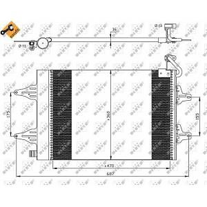 NRF Condenseur, climatisation 35480 d'origine