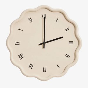 Horloge murale Axley en MDF &Oslash;35 cm Tapioca Beige