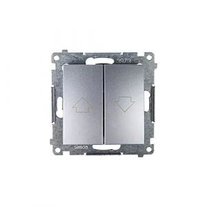 Kontakt-Simon DZP1.01/43 Interrupteur &eacute;lectrique Pushbutton Switch Argent - Accessoire Couteau &eacute;lectrique (Pushbutton Switch, Argent, Plastique, IP20, IP44, 250 V, 10 A)