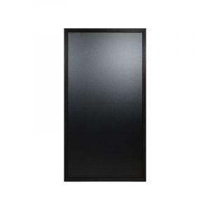 Interface Plv - Ardoise murale cadre carré en bois couleur noir dimensions 100 x 55 cm - Fabrication française - Noir