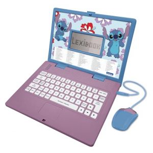 Lexibook Disney Stitch, Ordinateur &eacute;ducatif bilingue FRAN&Ccedil;AIS/N&Eacute;ERLANDAIS, Jouet pour Enfants avec 124 activit&eacute;s pour Apprendre, s'amuser et Jouer du Piano, Bleu, JC598Di10