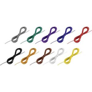 Tru Components Fil de c&acirc;blage LiFY LIFY025-11C 1571111 1 x 0.25 mm&sup2; noir, blanc, bleu, marron, rouge, jaune, vert, gris,