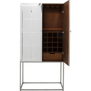 Kare Design Armoire bar Luxury argent