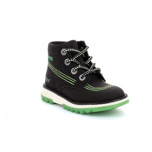 Kickers Bottes Pour Enfants Kickrally20 EU 21 noir/vert