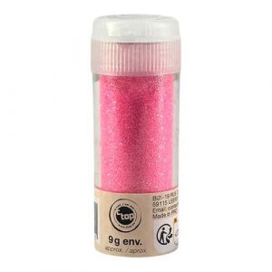 Paillettes - Rose clair - Tube de 9g - Biod&eacute;gradables - Loisirs cr&eacute;atifs - Carterie
