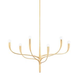 Boutica-design HUDSON VALLEY LIGHTING Chandelier Labra 6x60W E27 Or