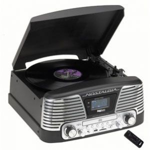 Bigben TD79 - Tourne-disque Nostalgia radio CD, encodeur