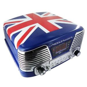 Bigben TD79 - Tourne-disque Nostalgia radio CD, encodeur