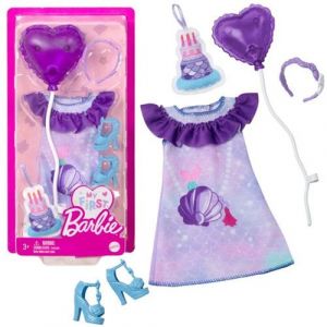Robe d'Anniversaire - MATTEL - My First Barbie - Vêtements Colorés - Taille 34 cm - Pour Fille