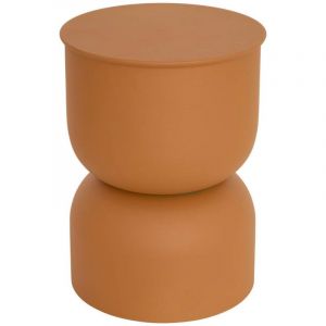 Atmosphera Table d'appoint Palomba ocre 31x31x41,8cm cr&eacute;ateur d'int&eacute;rieur