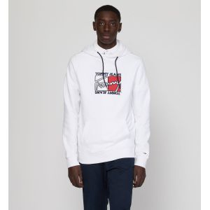 Tommy Jeans Sweat en coton biologique Blanc - Taille 6