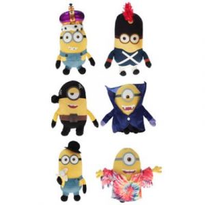 Minions Keychain Plushies 14 Cm New Movie Cost e Pack De 6 Neuf