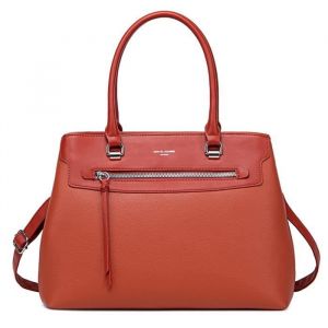 David Jones Sac à Main Elégant Plusieurs Compartiments Cuir PU Femme - Orange