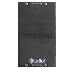 Radial WH-B2 Duo plaque de façade double pour rack Workhorse série 500, noir