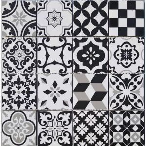 Decora Mosaicos Carrelage mosaïque arles Noir 29x29 cm