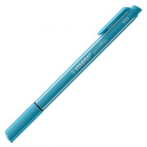 Stabilo Stylo feutre pointMax - Lot x 10 stylos feutres pointe moyenne - Bleu azur