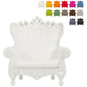 Image de Slide Fauteuil Trône Design Moderne QUEEN OF LOVE - couleur:Blanc