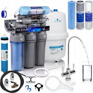 Osmoseur domestique 7 étapes de filtration RO7 WGR GRIS + Jeu de cartouches (3 pièces)