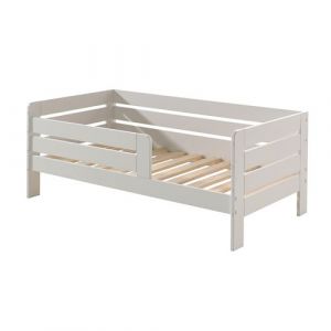 SCOPE - Lit Junior 70x140cm Blanc Barri&egrave;res Horizontales - Altobuy