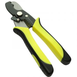 Aerzetix Pinces coupantes &agrave; d&eacute;nuder combin&eacute;es coupe-c&acirc;bles coupe-fil 20cm