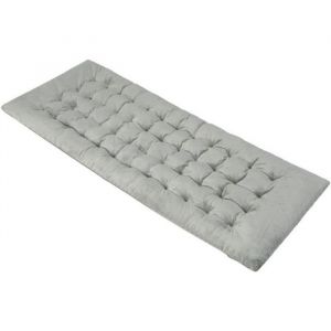 Costway Matelas De Camping En Velours, 190 X 70 X 7 Cm, Avec 4 Sangles De Fixation Poche De Fixation De Lit, Voyages Randonnée, Gris