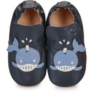 Easy Peasy Chaussons enfant MY BLUBLU BALEINEAU Bleu - Taille 22 / 23,20 / 21