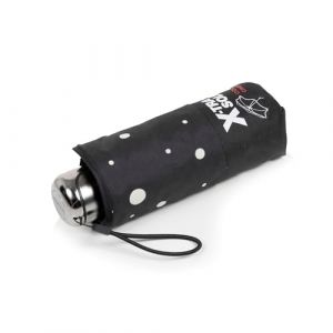 Isotoner Parapluies Parapluie X-TRA SOLIDE ALPHA 17,5 cm Pois Noir/Jaune