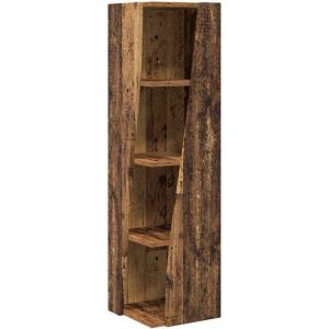 VidaXL Meuble d'angle Bois ancien 27,5x27x102cm Bois d'ing&eacute;nierie