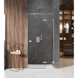 Porte de douche 90 cm chrome pivotante droite MAJORQUE CHROME