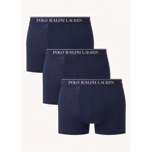 Ralph Lauren Lot de 3 boxers signature coton stretch Bleu Polo - Couleur Bleu - Taille M