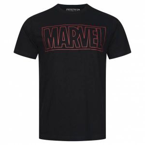 MARVEL COMICS Core Logo Hommes T-shirt FBMTS365BLK