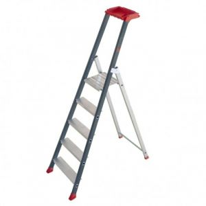 Escalux Escabeau professionnel - PROLUX PLUS - 3 marches + porte-outils