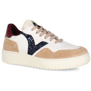 Victoria Baskets effet cuir fendu et paillettes femme Madrid