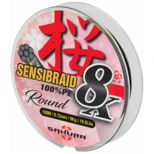 Sakura Tresse SENSIBRAID 8 Vert - 150M - Vert, 150, 6/100, 5