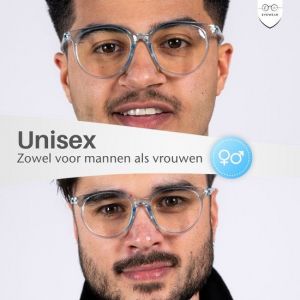 LC Eyewear Lunettes d'ordinateur - Lunettes &agrave; lumi&egrave;re bleue - Lunettes &agrave; lumi&egrave;re bleue - Lunettes d'affichage - Unisexe - Transparent bleu