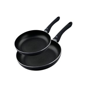 Elo 9904050 Lot de 2 poêles à frire 24 cm et 28 cm, poêle à frire, poêle induction, poêle de cuisine, Aluminium pressé, 24 cm et 28 cm