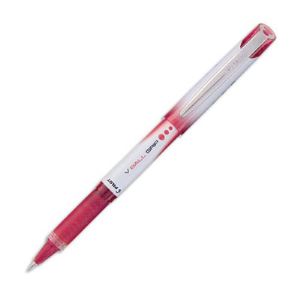Image de Pilot 12 stylos rollers V-Ball Grip encre rouge pointe métal (0,7 mm)