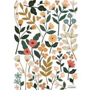 Image de Lilipinso Planche de stickers A3 Colorful Flowers